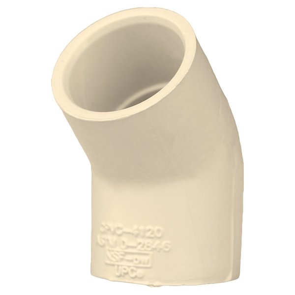 Charlotte Pipe And Foundry 1/2 in. Socket X 1/2 in. D Socket CPVC 45 Degree Elbow CTS023090600